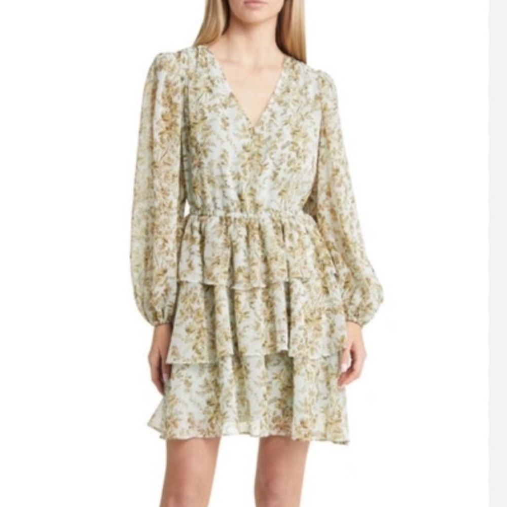 Chelsea28 Long Sleeve Floral Dress